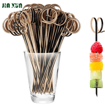 Бамбуковый шампур с кольцами